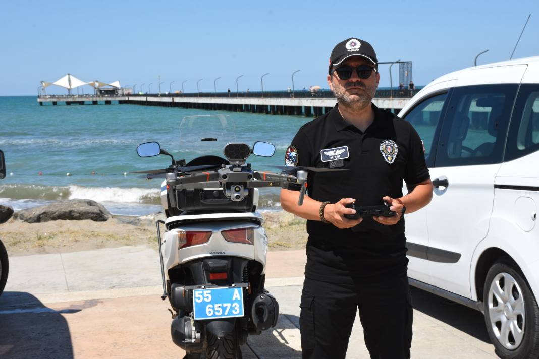 Denize girenleri havadan, karadan ve denizden uyardılar - Resim: 6